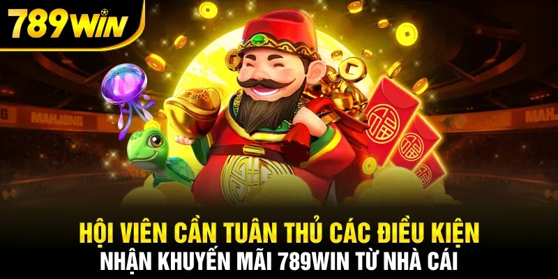 Hội viên cần tuân thủ các điều kiện nhận khuyến mãi 789WIN từ nhà cái