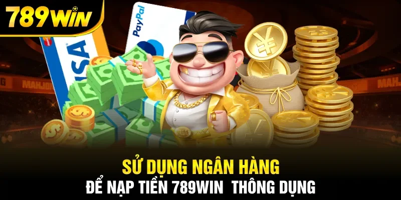 Sử dụng ngân hàng để nạp tiền 789WIN  thông dụng